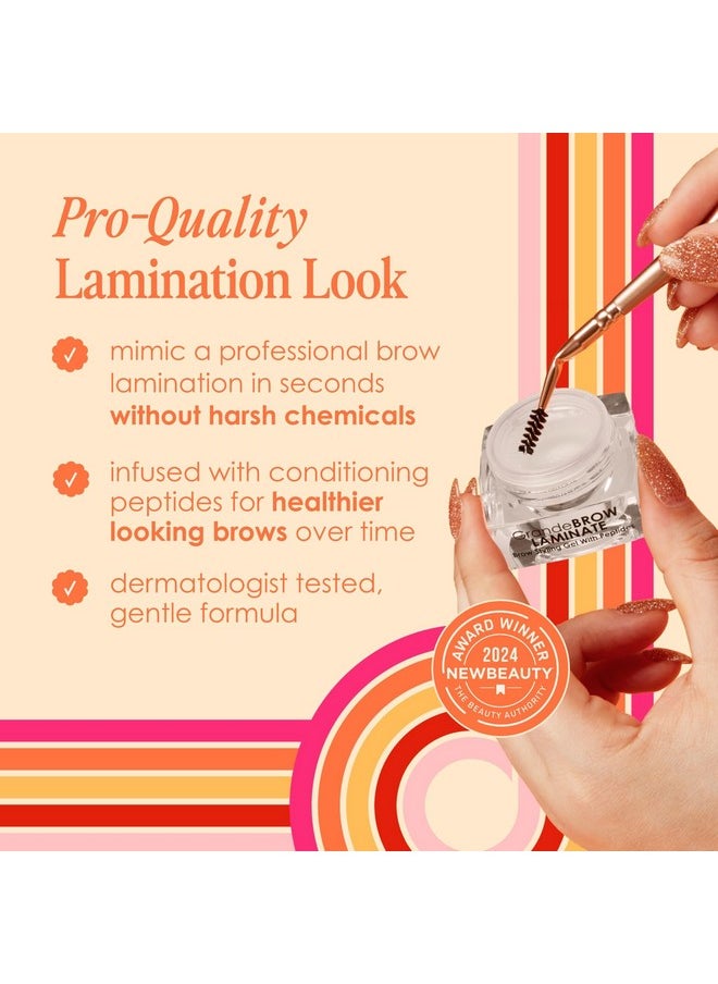 Grande Cosmetics Grande Cosmetics Brow Lamination Gel | DIY Eyebrow Lamination | Shapes, Sculpts & Sets With 12-Hour Hold | Conditions & Nourishes For Healthier Looking Brows  - Image 4