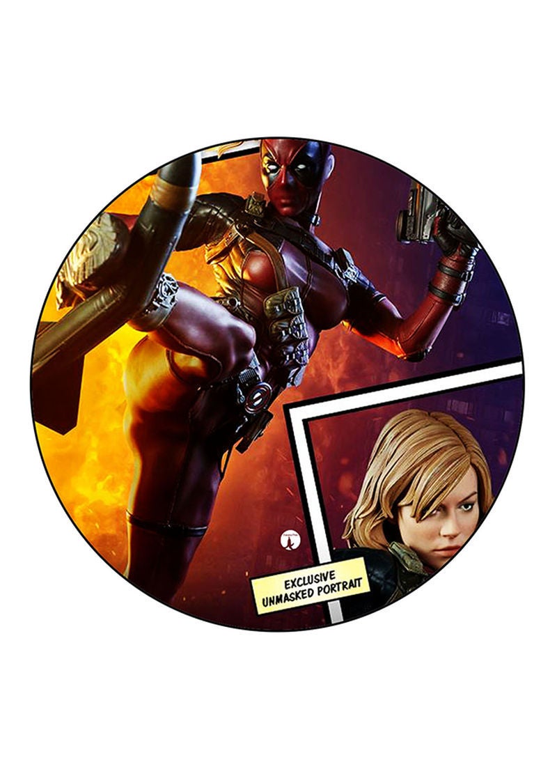 RKN Deadpool Printed Mouse Pad  Multicolour