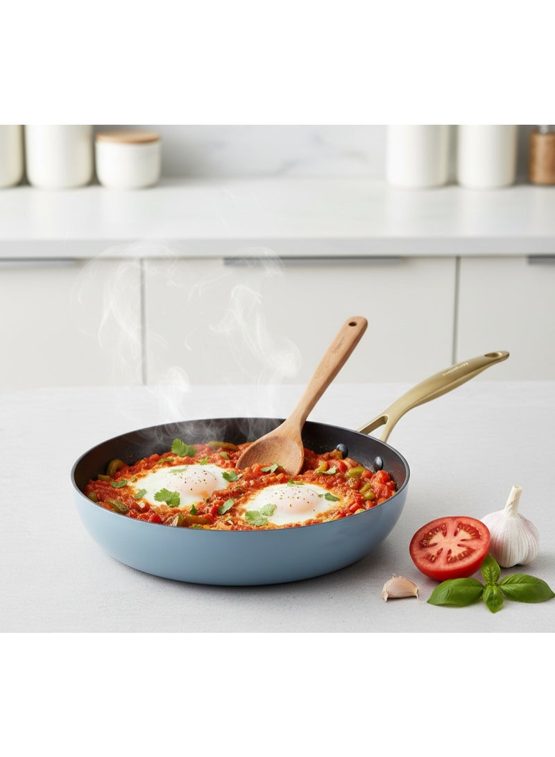 Greenpan 11-Piece Jewel Pro Collection Ceramic Nonstick Cookware Set – PFAS-Free, Healthy Non-Toxic Pots & Pans, Stay-Cool Handles, Oven Safe, Induction Compatible, Dishwasher Safe Blue - Image 3