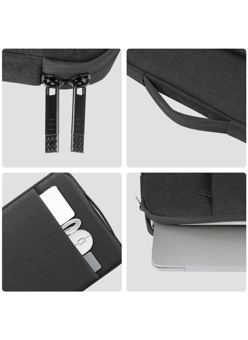 HAWEEL 15.6-17-Inch Sleeve Case Zipper Laptop Handbag(Black)  - Image 3