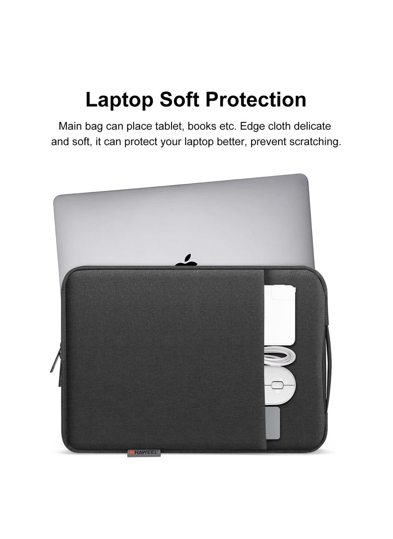HAWEEL 15.6-17-Inch Sleeve Case Zipper Laptop Handbag(Black)  - Image 5