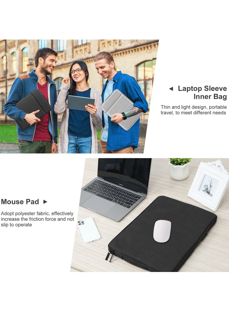 15.6-17-Inch Sleeve Case Zipper Laptop Handbag(Black)