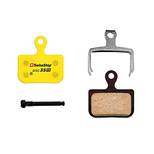 SwissStop RS Bicycle Disc Pads Model D35 for Sram Red eTap AXS and Avid Caliper Brakes, Yellow - Image 3