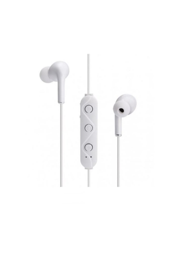 Generic Stereo Sport Bluetooth Wireless Earphone White  - Image 1