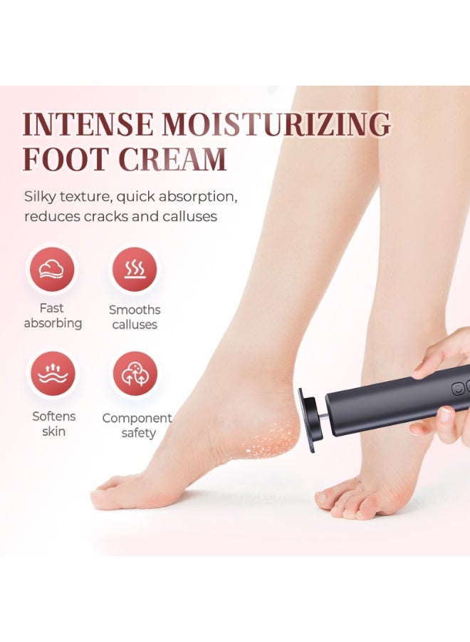 Bukela Electric Foot Callus Remover, Upgrade 2 in 1 Electric Foot File with Grinder Heads, Adjustable Foot Sander Pedicure Tools for Feet Dead Skin with Display and Base (White) - Image 2