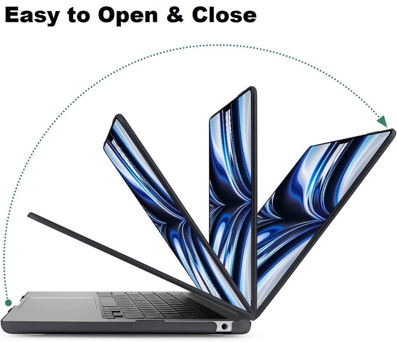 Tech Trendz Case Compatible with MacBook Pro 13 inch M2 A2338 Case A2251 M1 A2289 A2159 A1989 A1706 A1708 2024 2023 2022 2017 with Touch Bar, Hard Shell Cover, Transparent (with Keyguard, Dustplugs) - Image 5