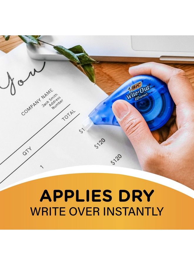 Bic شريط تصحيح وايت أوت إيز كوركت 39.3 قدم عبوة من 2 شريط تصحيح أبيض سريع ونظيف وسهل الاستخدام شريط مقاوم للتمزق لوازم المكتب أو المدرسة - Image 3