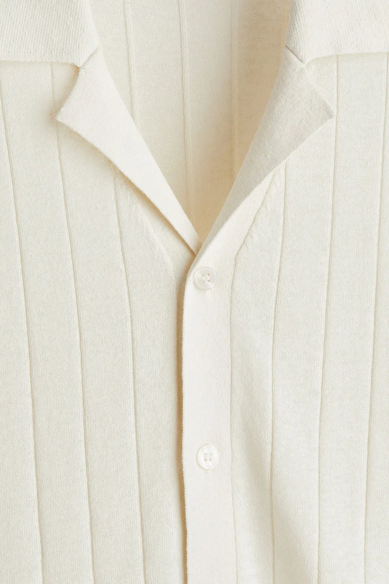H&M  Regular Fit Linen-blend resort shirt for Men | Best Price UAE