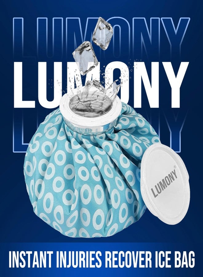 LUMONY® Hot Water Bag Ice Bag for Pain Relief 9Inch Ice Pack Bag for Pain Relief Cold Water Bags for First Aid Sports Injury Neck Knee for Pain Solve And Cold Therapy Comes with Leak-free Closure (Pack Of 2) - Image 2