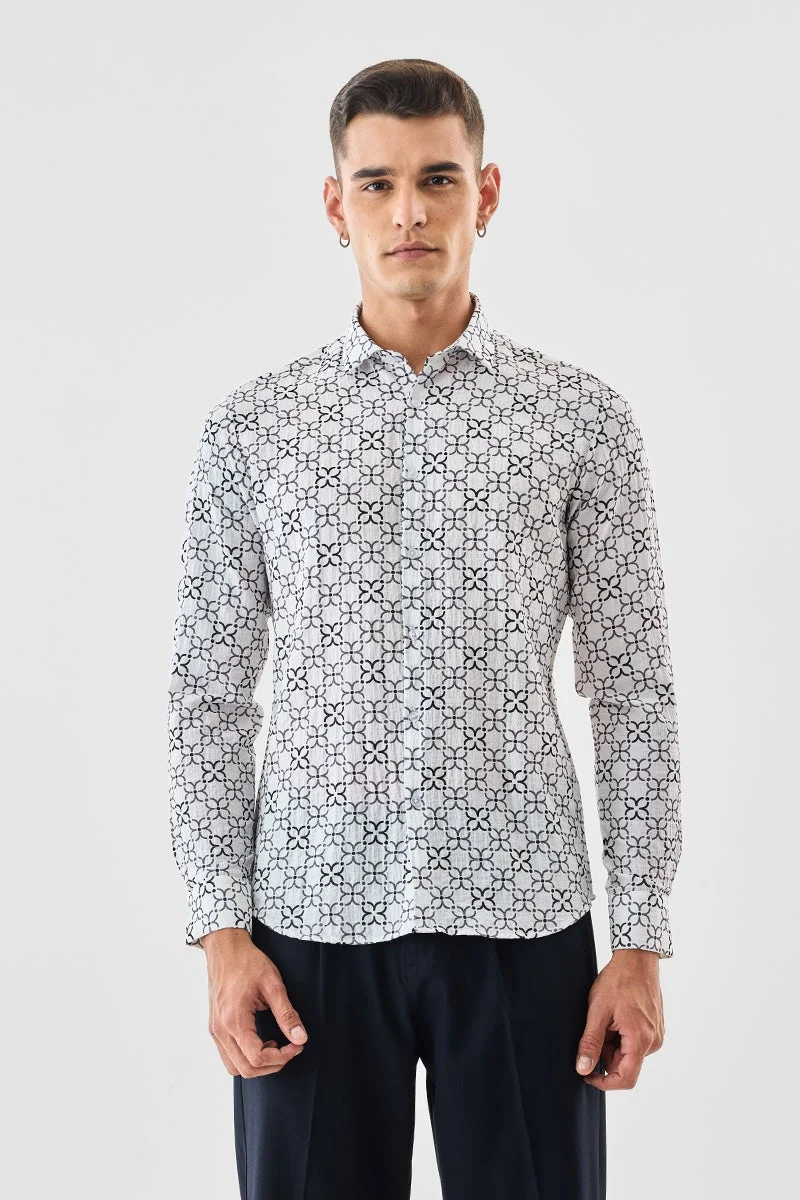 سنيتش Slim Fit Crushed Shirt