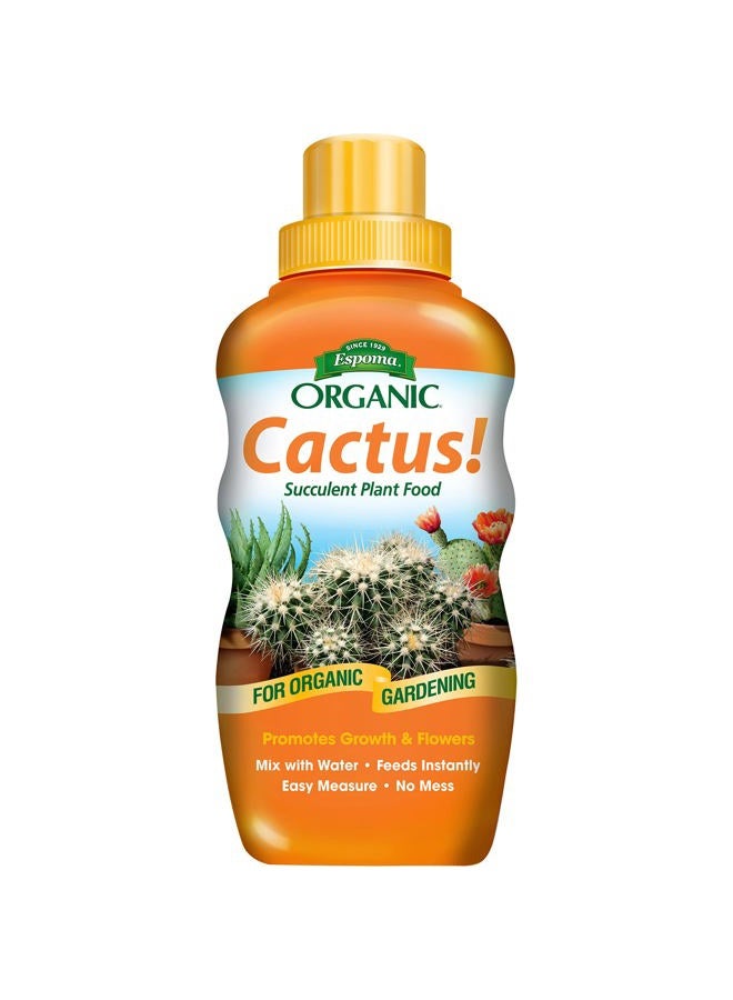 Espoma Organic Cactus! Plant Food, Natural & Organic Fertilizer for All Cactus, Succulents, Palm, and Citrus Both Indoors and Outdoors, 8 oz, Pack of 1 - Image 1