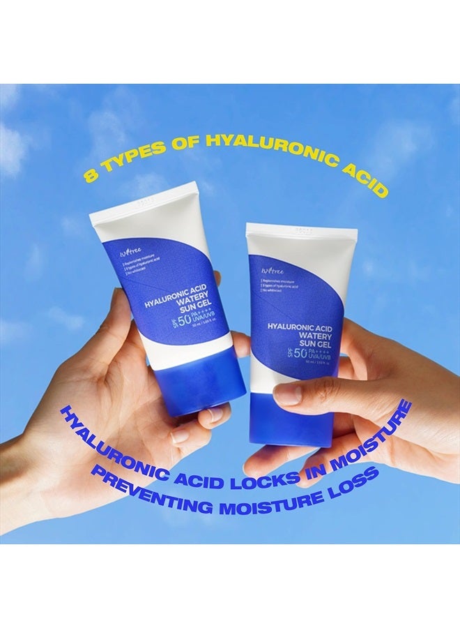 IsNtree ISNTREE Hyaluronic Acid Watery Sun Gel Double Edition 50ml x 2ea | Special Edition with two sunscreens | Watery gel type sunscreen  - Image 3