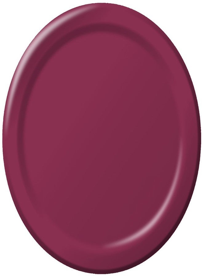 Creative Converting Touch of Color 24 Count Paper Lunch Plates, Burgundy,6.75-Inch
