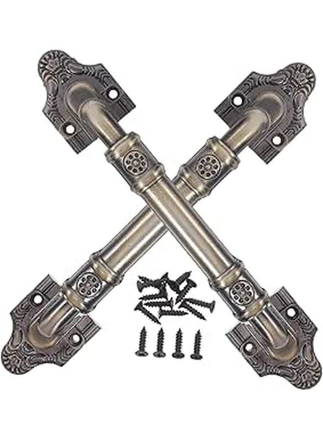 Retro Sliding Door Handles 2 Pack Vintage Barn Door Pulls For Wooden Gate Cabinet Hardware - Image 1