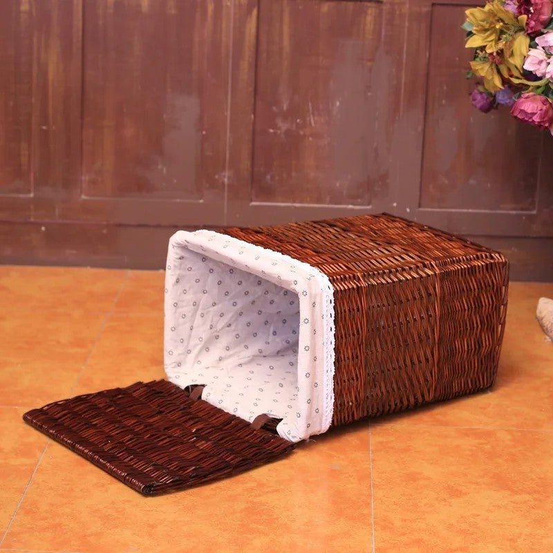 Y&D Large Fabric Laundry Basket with Lid - Dirty Clothes Storage Box for Bedroom, Bathroom, Towels, and Laundry Organization - Image 5