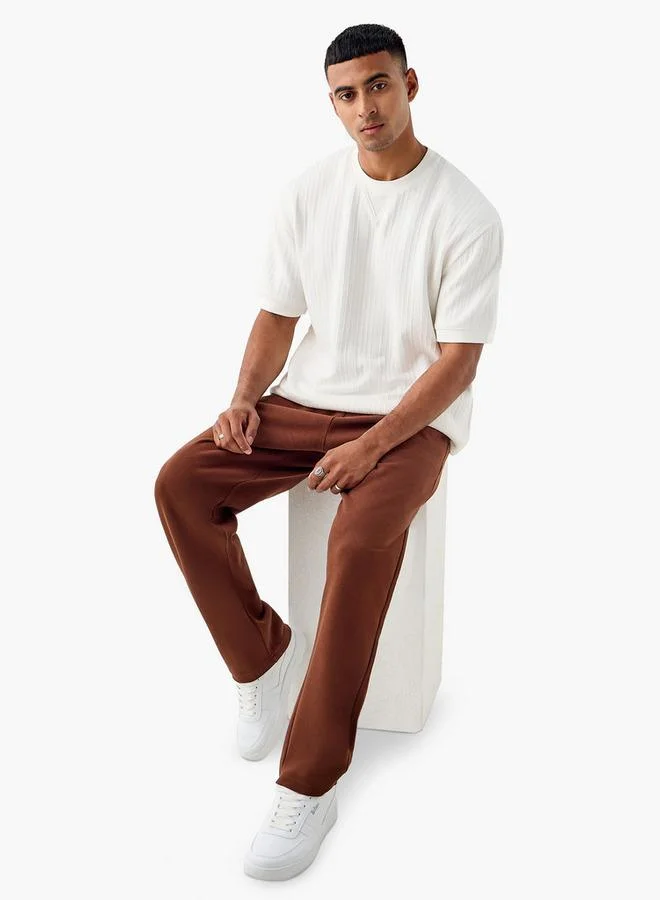 Splash FAV Regular Fit Flexi Waist Track Pants with Pockets