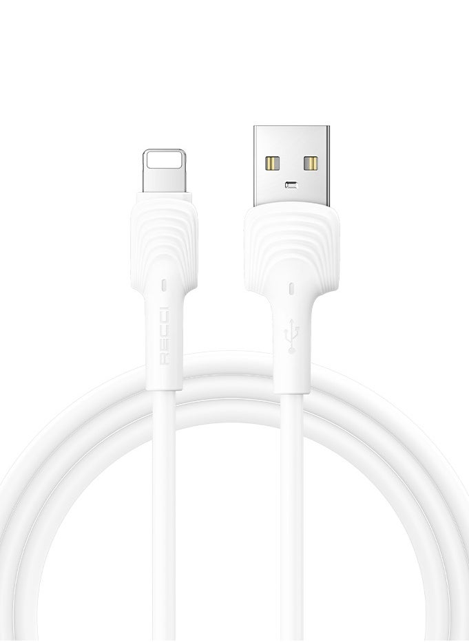 ريتشي USB A إلى كابل الإضاءة سلك بيانات الشحن السريع أبيض  - Image 1