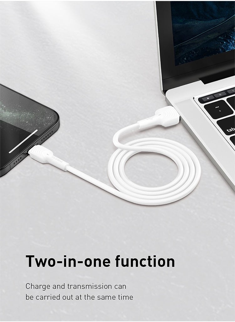 ريتشي USB A إلى كابل الإضاءة سلك بيانات الشحن السريع أبيض  - Image 5