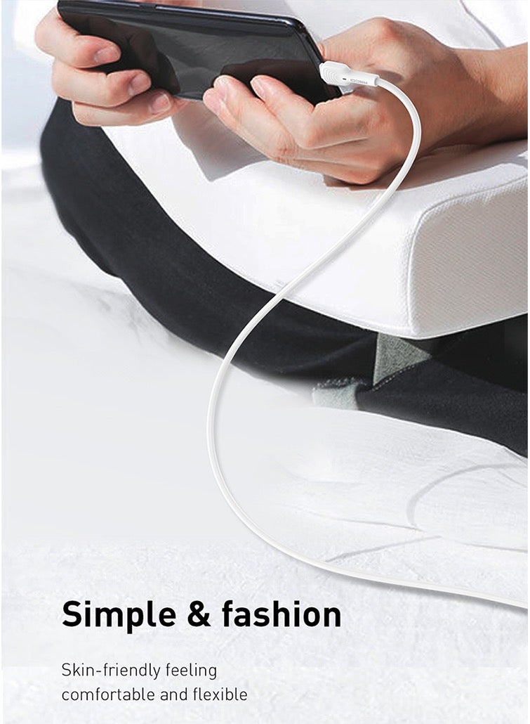 ريتشي USB A إلى كابل الإضاءة سلك بيانات الشحن السريع أبيض - Image 5