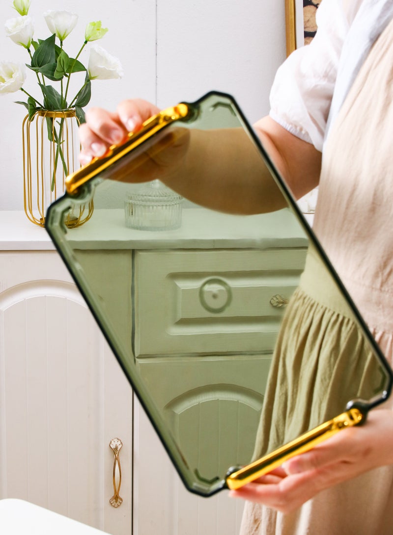 Sharpdo Plastic Storage Tray, 30.5cm Rectangular Household Organizer with Handles, Multi-Purpose Home Storage Box for Kitchen, Office and Bathroom - Image 1