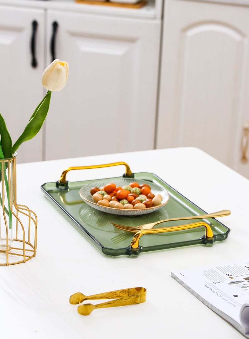 Sharpdo Plastic Storage Tray, 30.5cm Rectangular Household Organizer with Handles, Multi-Purpose Home Storage Box for Kitchen, Office and Bathroom - Image 5