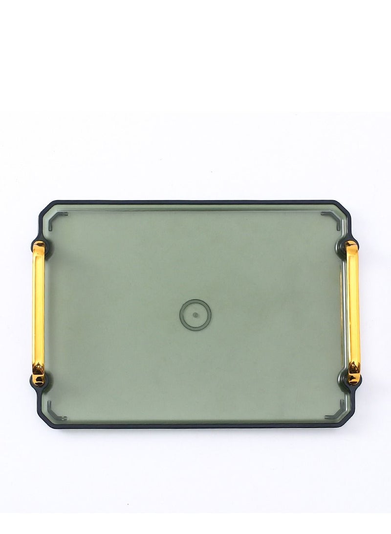 Sharpdo Plastic Storage Tray, 30.5cm Rectangular Household Organizer with Handles, Multi-Purpose Home Storage Box for Kitchen, Office and Bathroom - Image 3