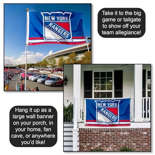 WinCraft New York Rangers Flag 3x5 Banner - Image 4
