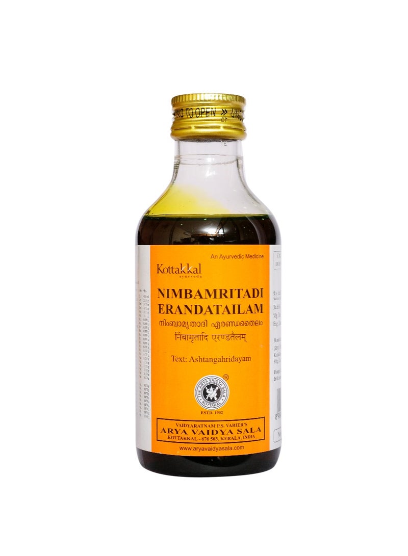 Kottakkal Ayurveda Nimbamritadi Eranda Tailam 200ml - Image 1