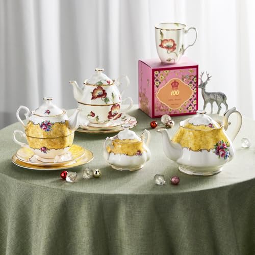 Royal Albert 100 Years Tea for One, 16.25oz, Bouquet 1990 - Image 3