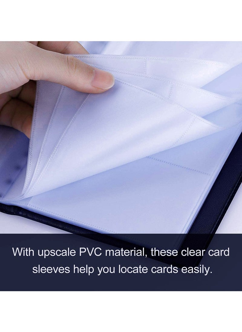 CareTick Business Card Holder Book, 400 Business Name Card Organizer Professional Book PU Leather office Journal Credit Card Holder Slim Wallet for Men & Women 200 Pouch (BCH-400)  - Image 4