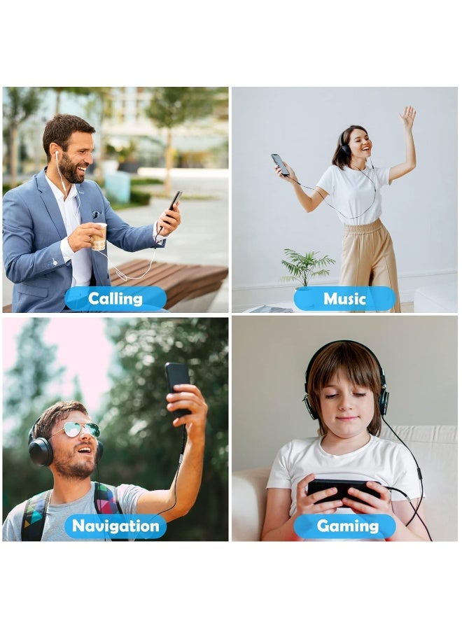 iMee محول كابل الصوت iMee IM-232 Lightning إلى 3.5 مم أنثوي AUX - سلسلة PowerPort، كابل مضفر قصير بطول 0.12 م لجميع أجهزة iOS مع مقبس Lightning (آيفون/آيباد) - جودة صوت أصلية بدون فقدان، دعم متعدد الوظائف للمكالمات والموسيقى والألعاب والملاحة - سلك نحاسي نقي مقاوم للتشابك ودائم - Image 4