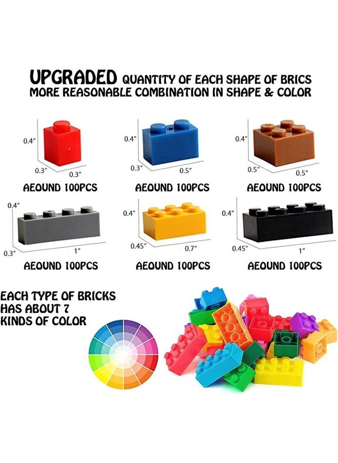 3 otters 3 otters 1000PCS Building Blocks Set - Classic Basic Building Blocks Kit Compatible with All Major Brands for Kids  - Image 4