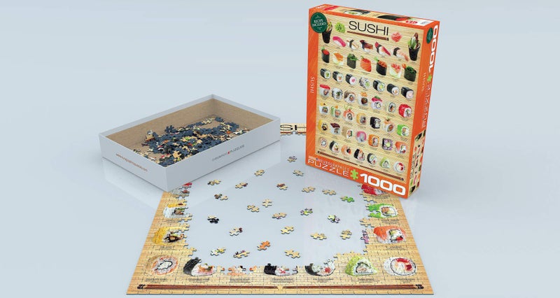 eurographics لعبة بازل يوروجرافيكس سوشي (1000 قطعة) (6000-0597) ، برتقالي - Image 3