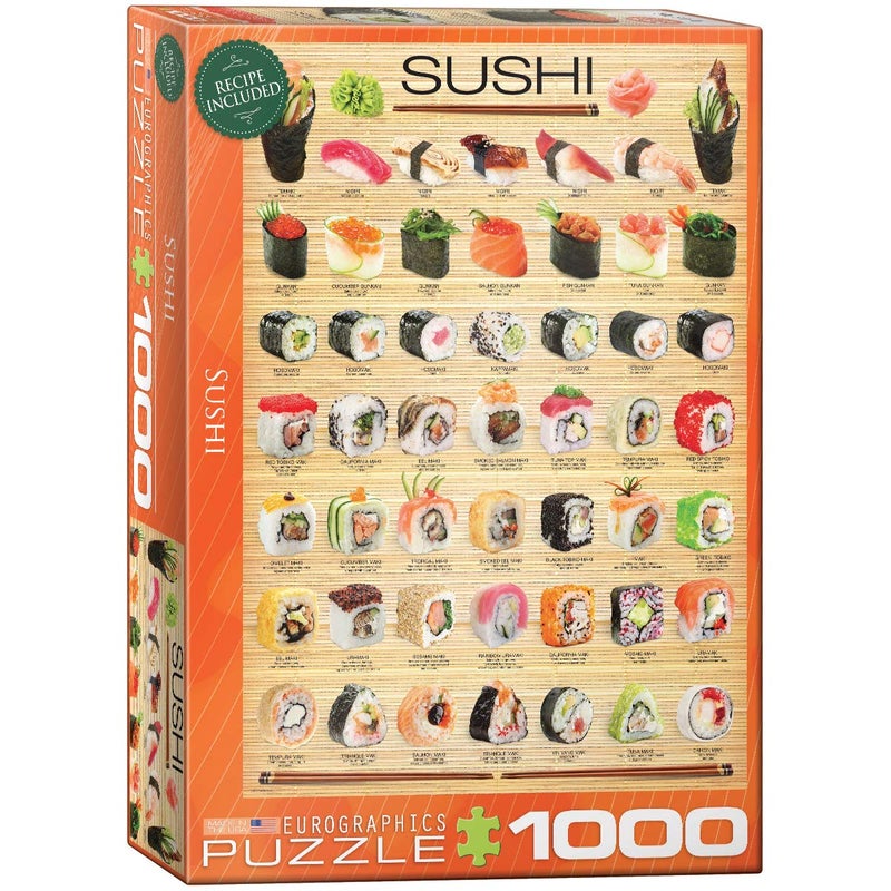 eurographics لعبة بازل يوروجرافيكس سوشي (1000 قطعة) (6000-0597) ، برتقالي - Image 5