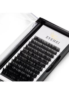 Eyelash Extensions 0.10 D Curl Natural Faux Mink Eyelash Extensions Individual Lashes Extension 13mm Tray Salon Use by EYEMEI