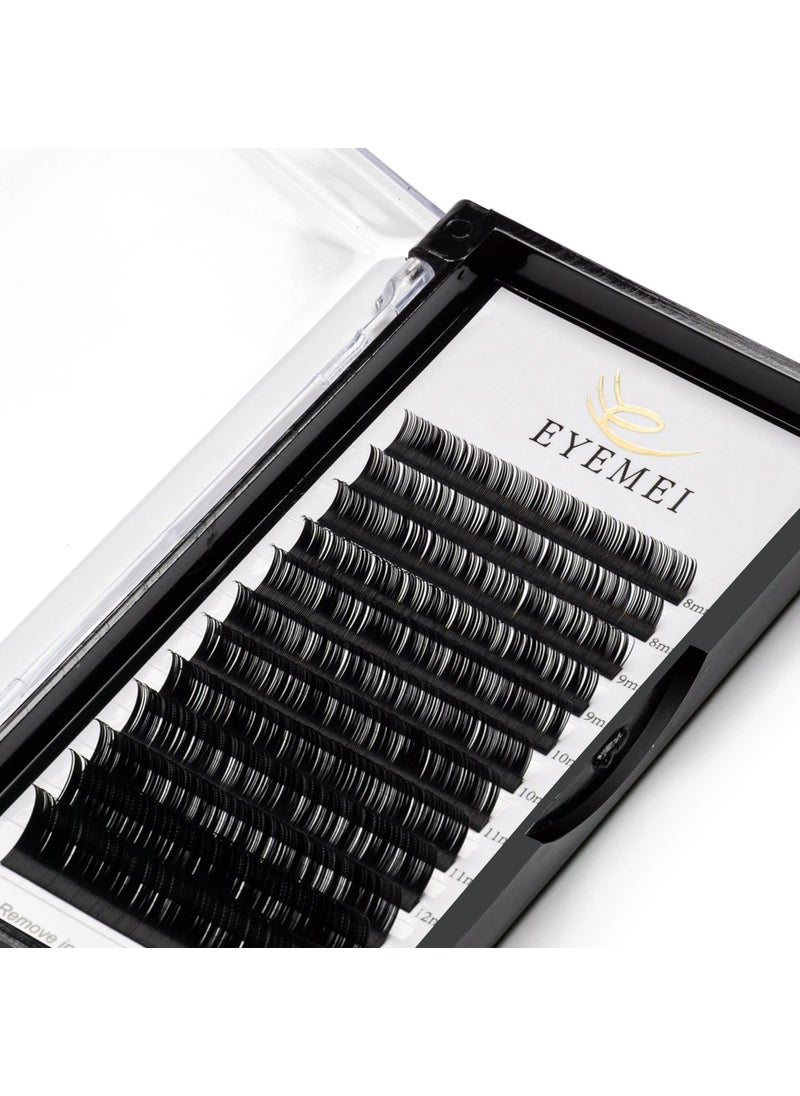 EYEMEI - Eyelash Extensions 0.10 D Curl Natural Faux Mink Eyelash Extensions Individual Lashes Extension 13mm Tray Salon Use by EYEMEI - Image 1