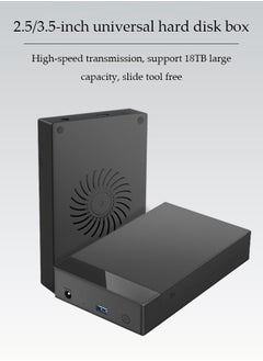 DUNISO External Hard Drive Enclosure, 2.5 inch and 3.5 inch universal external hard drive housing, USB 3.0 to SATA 3.0 dual high speed, 5Gbps, 3.5 inch, supporting SATA interfaces for mobile, mechanical, and solid state drives，black  - Image 3