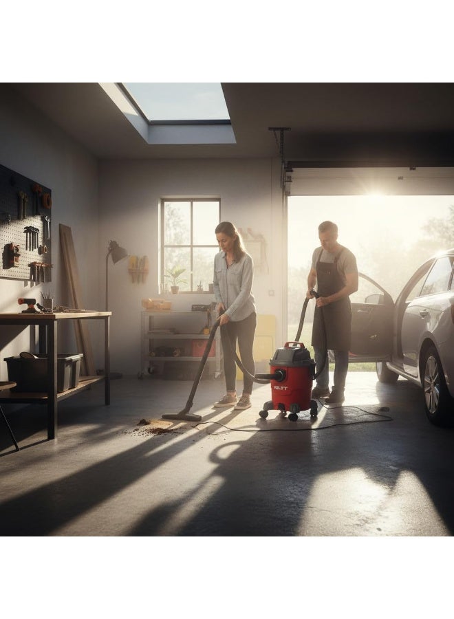 VOLTT  Wet & Dry Vacuum Cleaner | Single Motor | 15L Capacity | Compact & Efficient Design | Ideal for Daily Home and Office Cleaning Tasks - Image 3