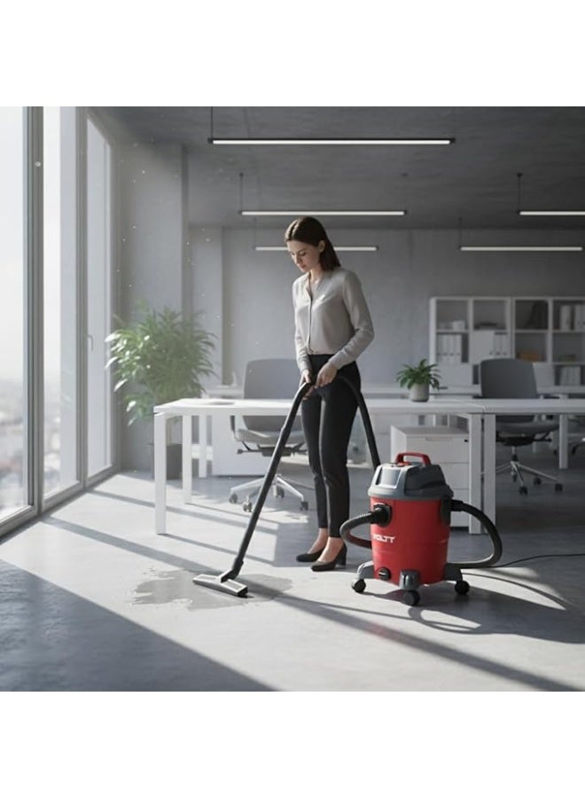 VOLTT  Wet & Dry Vacuum Cleaner | Single Motor | 15L Capacity | Compact & Efficient Design | Ideal for Daily Home and Office Cleaning Tasks - Image 5