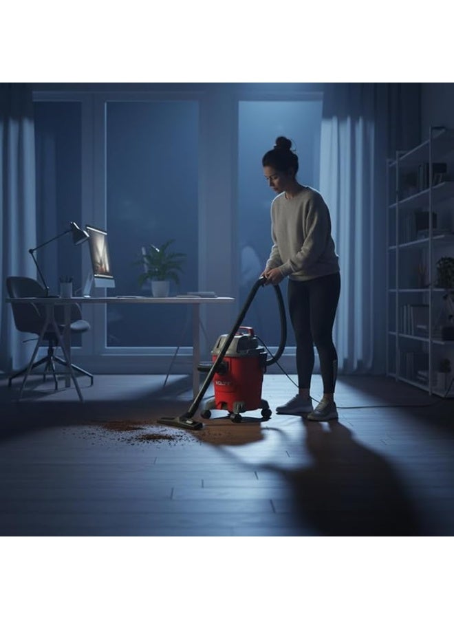 VOLTT  Wet & Dry Vacuum Cleaner | Single Motor | 15L Capacity | Compact & Efficient Design | Ideal for Daily Home and Office Cleaning Tasks - Image 4