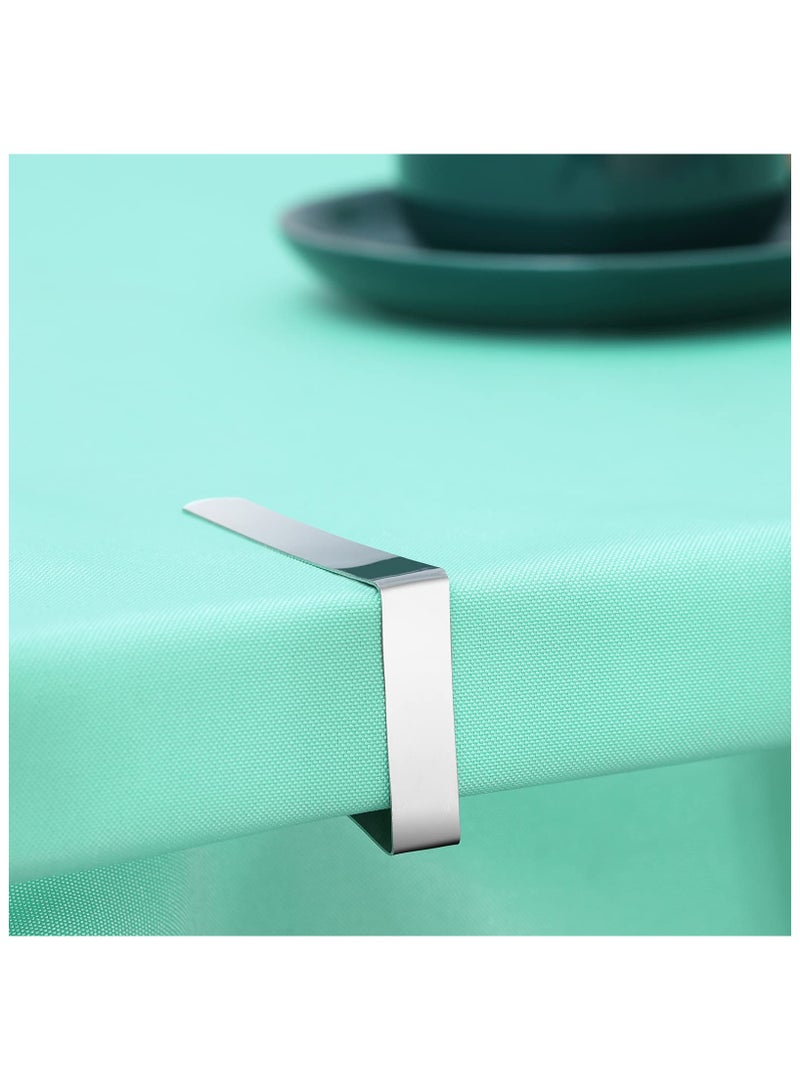 sokany 12 Pack Tablecloth Clips, Heavy Duty Picnic Table Clips, Stainless Steel Table Cloth Cover Clamps, Table Cloth Holders Ideal for Restaurant Picnics Marquees Weddings Graduation Party (Silver) - Image 4