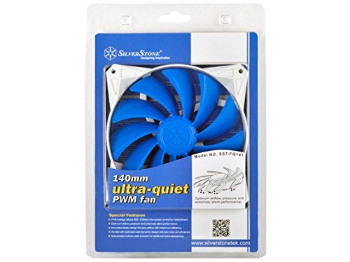 Silverstone Tek 140mm Ultra-Quiet PWM Fan with Anti-Vibration Rubber Pads Cooling FQ141 - Image 4