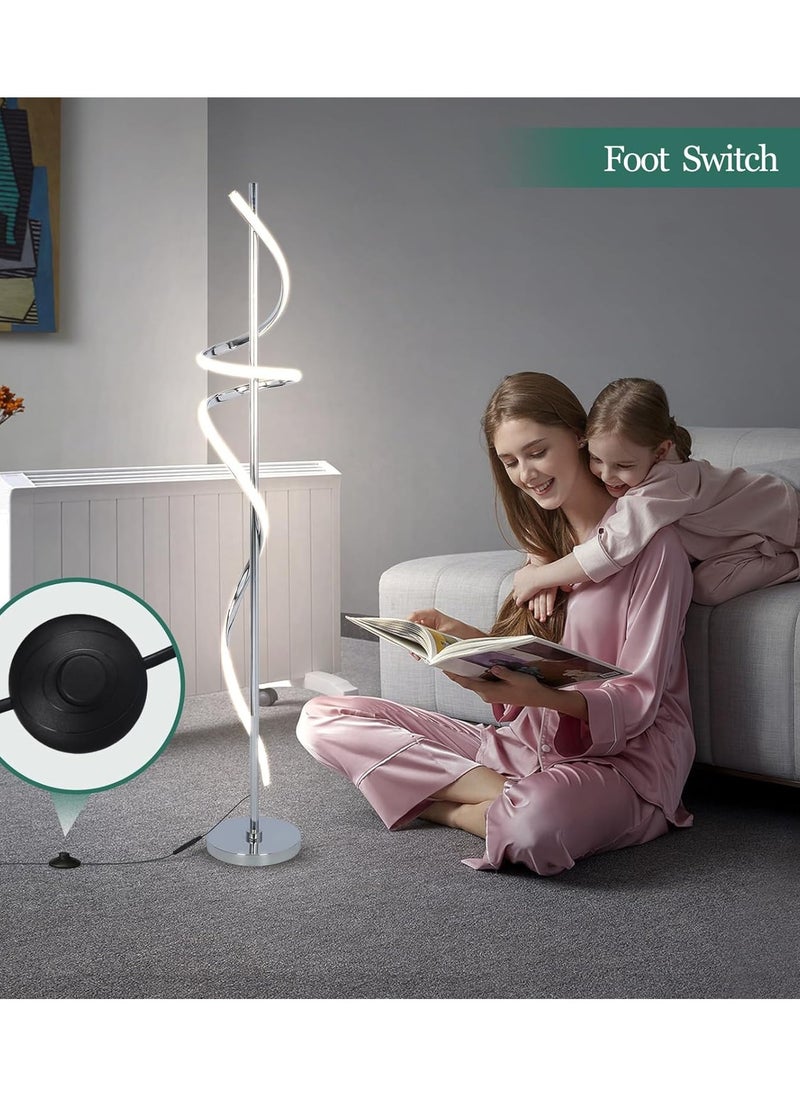 HOCC - مصباح أرضي LED حديث باللون الفضي - Image 1