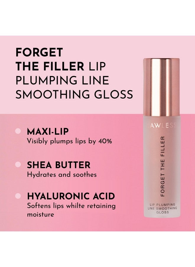 Lawless Women's Forget The Filler Lip Plumper Line Gloss, Nudie, Pink, 0.11 Fl Oz (Pack of 1) - Image 2