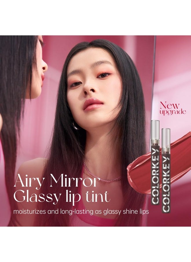COLORKEY COLORKEY Lip Gloss Mirror Series, Hydrating Lip Gloss with Essential oil, High Shine Glossy Lip Tint, Hydrated & Fuller-looking Lips, Long-Lasting Liquid Lipstick (B705 Grape jelly)  - Image 3