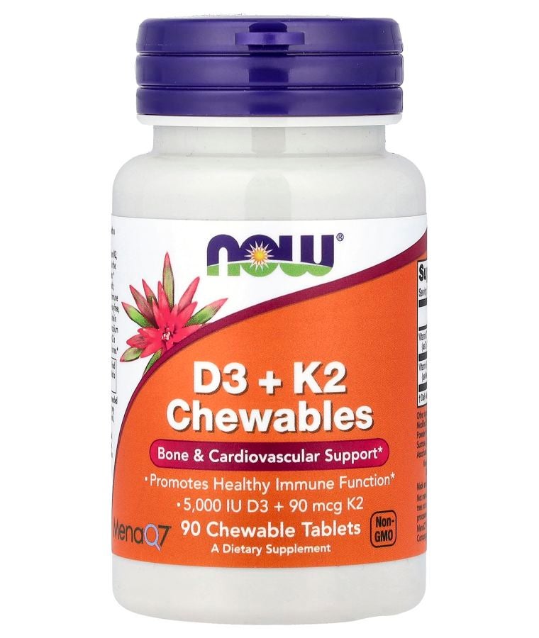 now D3 + K2 Chewables 90 Chewables Tablets