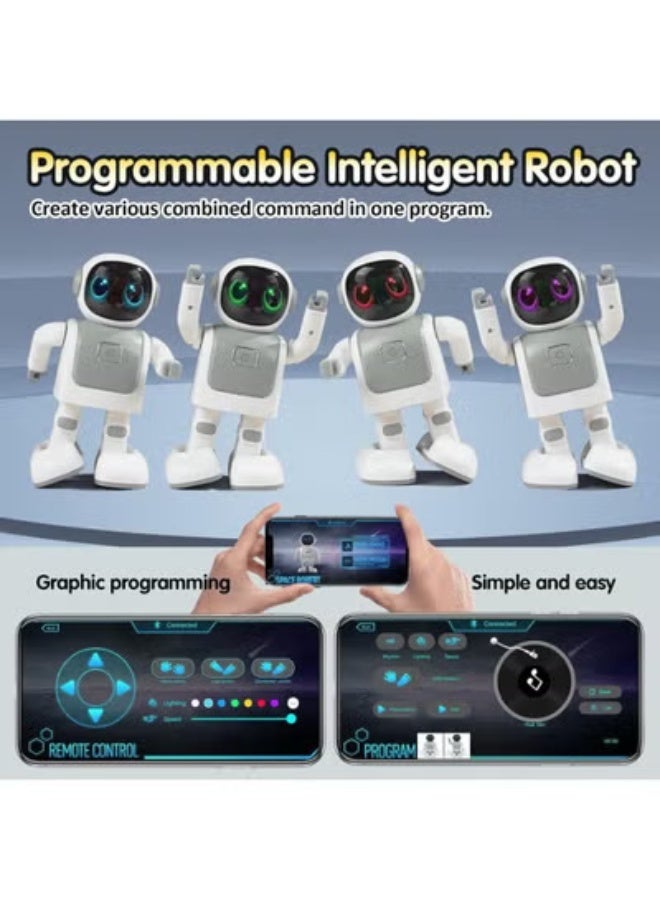 Dancing Robot Speaker-Dancing Robot Toys for Kids, Portable Dancing Bluetooth Speaker, Intimate Companion for Adults&Kids, Programmable Interactive Toys with Android&iOS APP Remote - Image 4