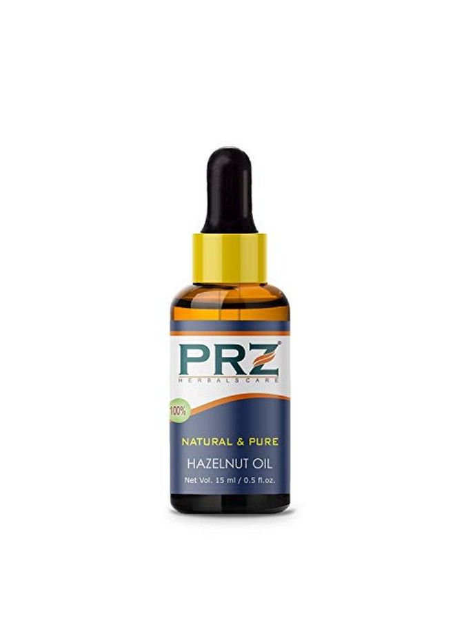 PRZ Hazelnut Cold Pressed Carrier Oil Pure l & Therapeutic Grade Oil for Aromatherapy Body Massage Skin Care & Hair Care 15 ml - Image 4