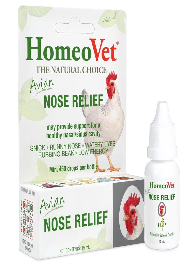 HomeoPet Avian Nose Relief, Safe and Natural Bird and Chicken Supplement, 15 Milliliters - Image 1