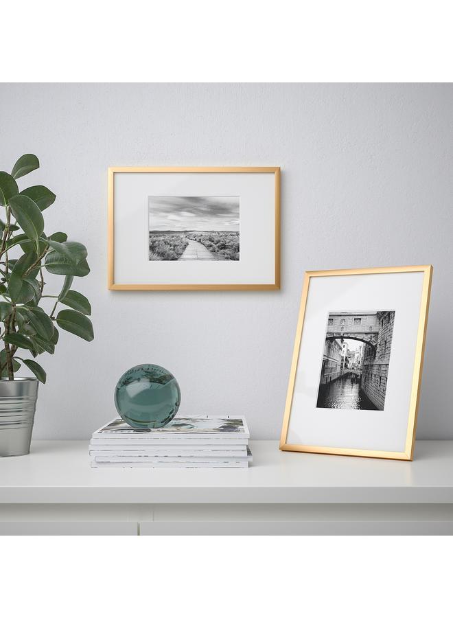 زبون إطار، لون ذهبي، 21×30 سم - Image 2